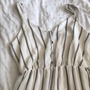 Black and white jumpsuit